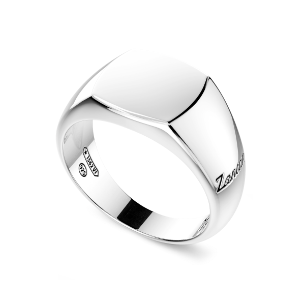 Zancan silver chevalier ring.