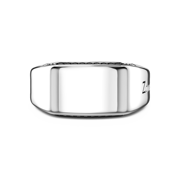 Zancan zilveren chevalier ring.