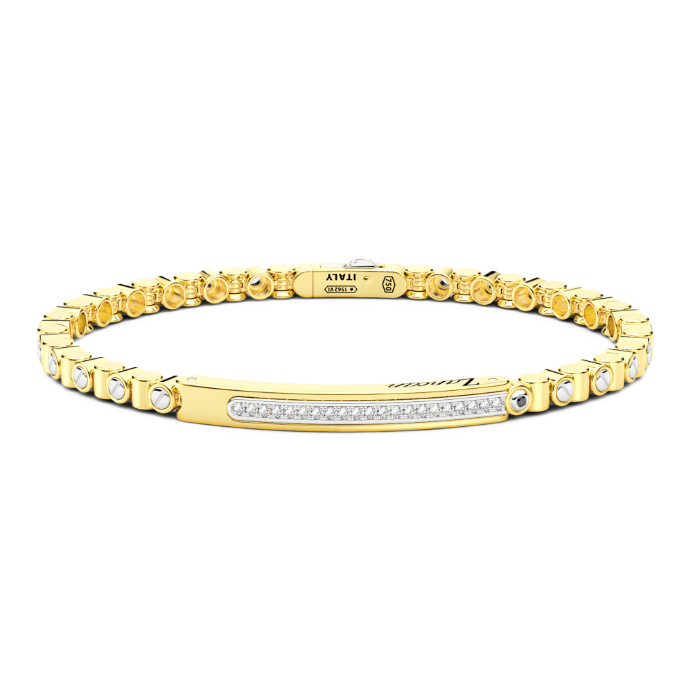 Zancan bracelet in 18k gold and diamonds.