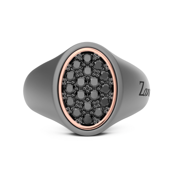 Zancan Ring in Titanium,...