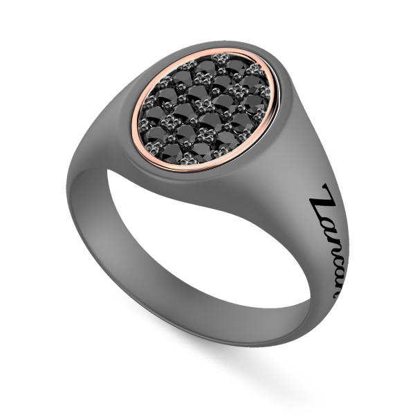 Zancan Ring in Titanium,...