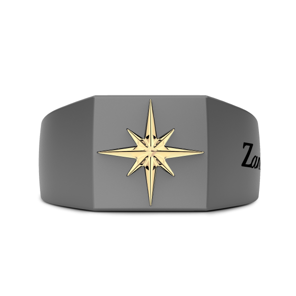 Zancan Ring in Titanium and...