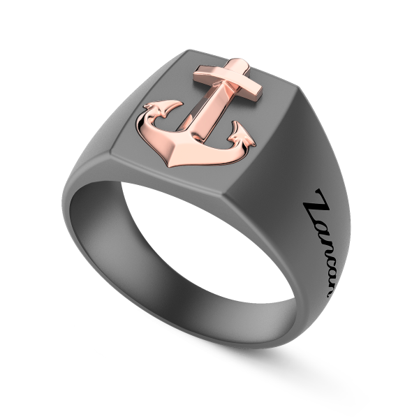 Zancan Ring in Titanium and...