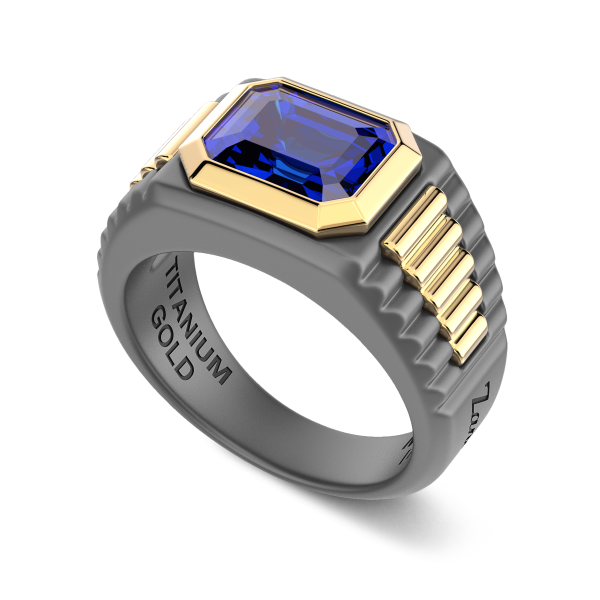 Zancan Ring aus Titan, 18kt...