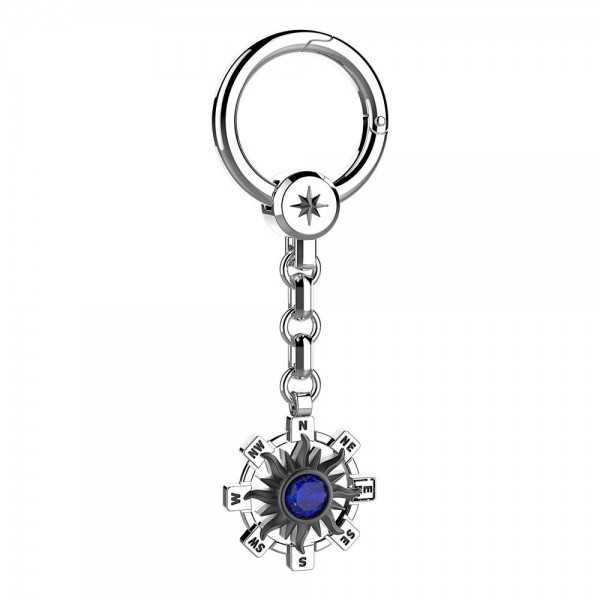 Silver keyholder with sun