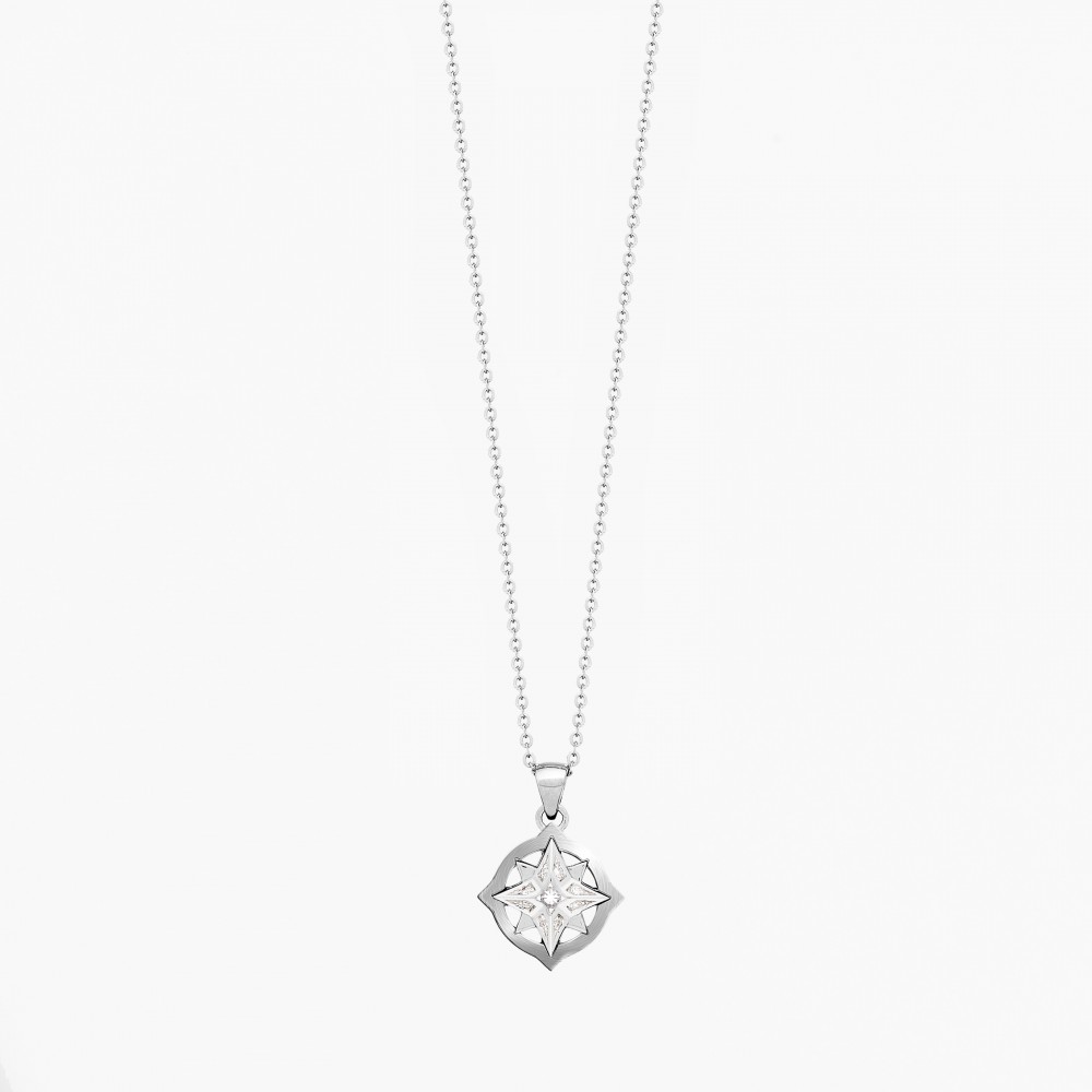 Genuine Diamond Flower Necklace 14k Solid Gold Minimalist Necklace For  Women. | eBay