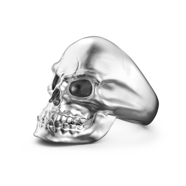 Zancan silver skull ring 