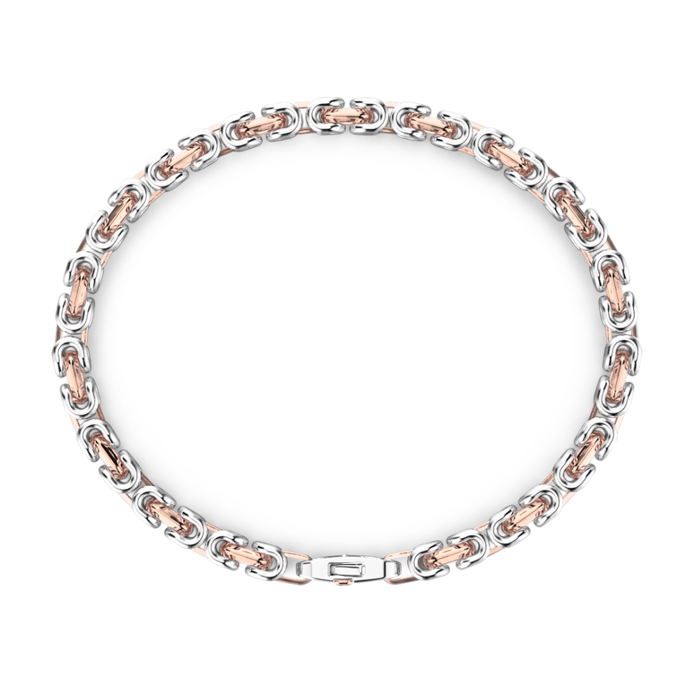 Zancan silver ceramic curb chain bracelet with lacquered links.