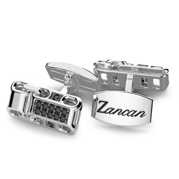 Zancan silver cufflinks...