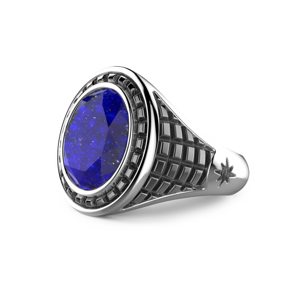 Jemskart 17.25 Ratti 16.00 Carat A+ Quality Natural Blue Sapphire Neelam  Gemstone Gold Plated Ring for Women's and Men's : Amazon.in: Fashion