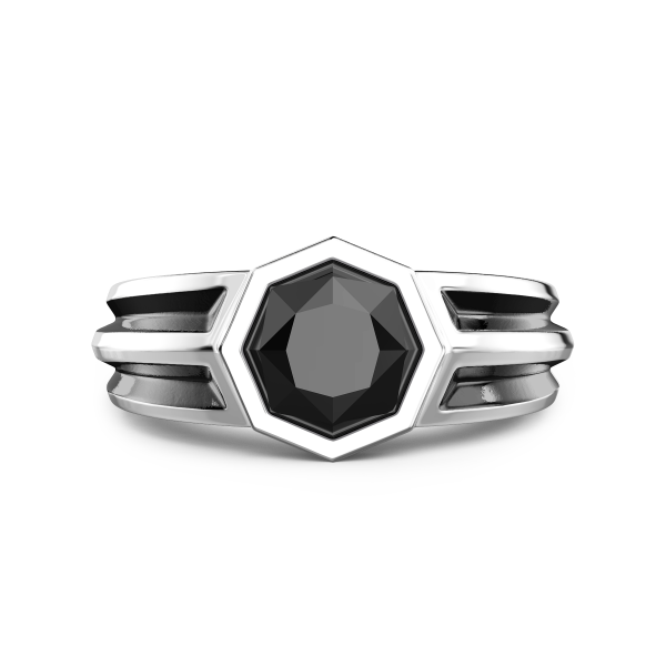 Zancan silver signet ring...