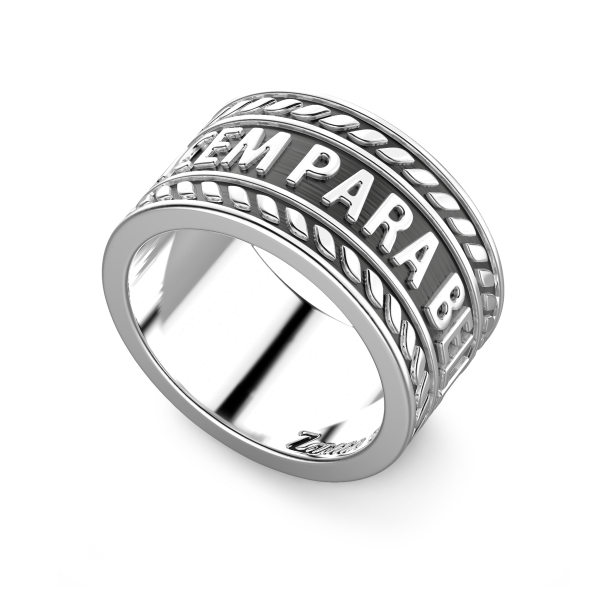 Zancan banded silver ring...