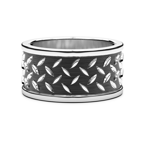 Zancan-Bandring aus Silber.