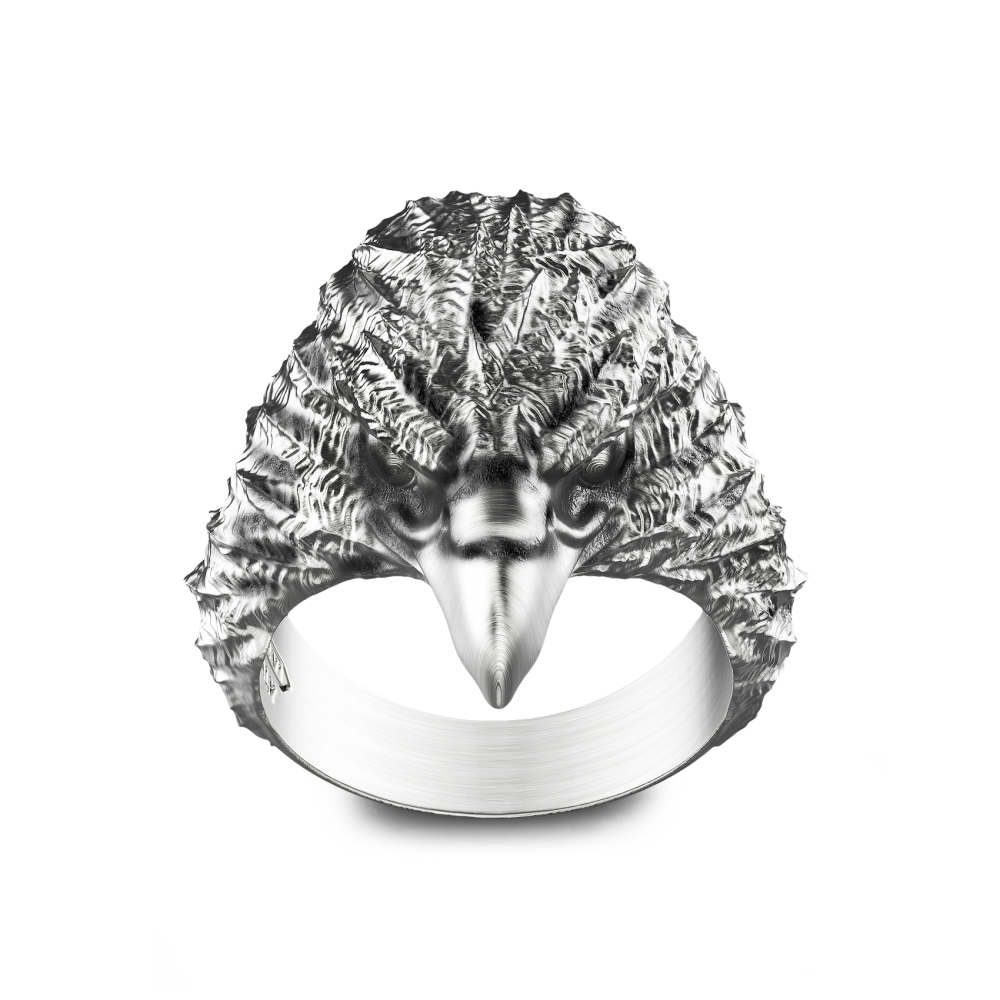 zancan ring with silver eagle