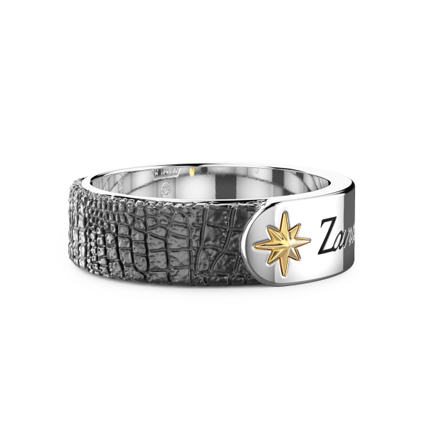 Zancan-Bandring aus Silber...