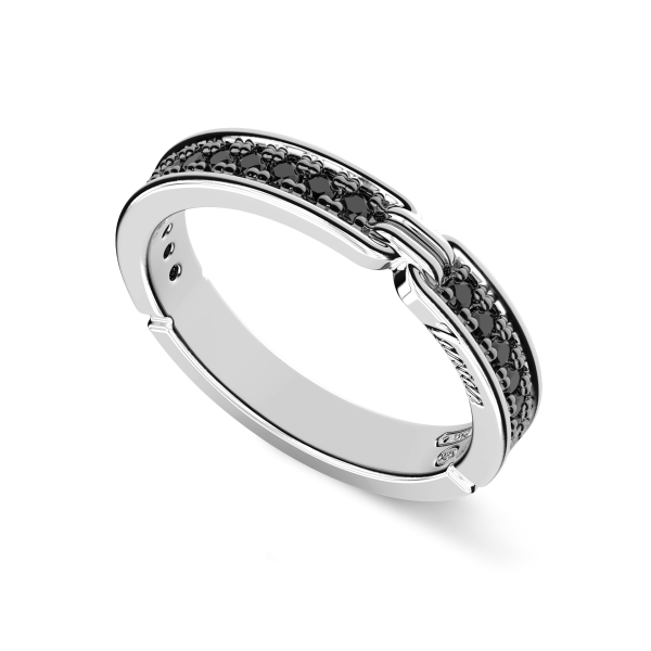 Zancan-Ring aus Silber mit...