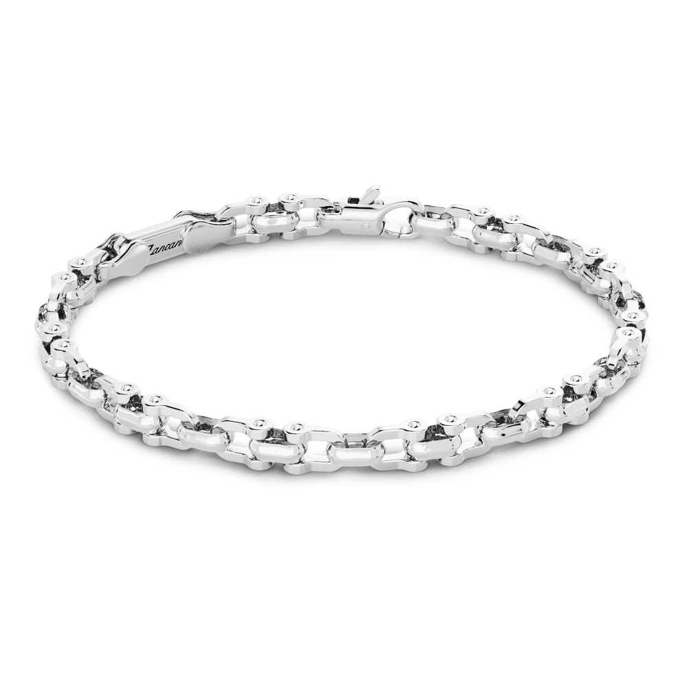 Zancan chain bracelet in silver.
